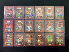 2023-24 PRIZM EPL RED LAZER /49 MANCHESTER UNITED COMPLETED SET* [18 CARDS]