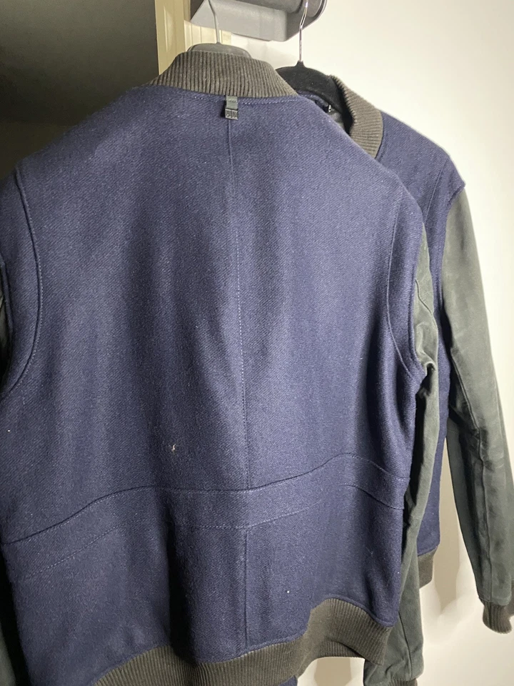 $330 Ax ARMANI EXCHANGE WOOL LEATHER bomber varsity JACKET NEW 100% AUTHENTIC - Image 4 of 4