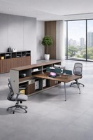 Schicker Brauner Arbeitszimmertisch GroßZüGiger Stauraum BüRotisch