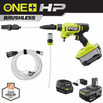 #ad RYOBI ONE HP 18V Brushless EZClean 600 PSI 0.7 GPM Cordless Battery Cold Water $119.25