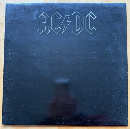 AC/DC Back in Black Vinyl UK 1980 First Press : Embossed Cover