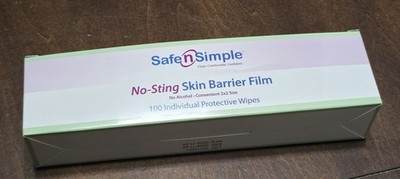 Safe N Simple Skin Barrier Wipes Box Of 100 Wipes