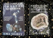 2 Vintage Crystal Guide Books - Fortune Telling, Meditation, Healing, Divination