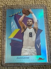 2024-25 Topps Finest Base Skyblue Refractor #113 Zach Lavine