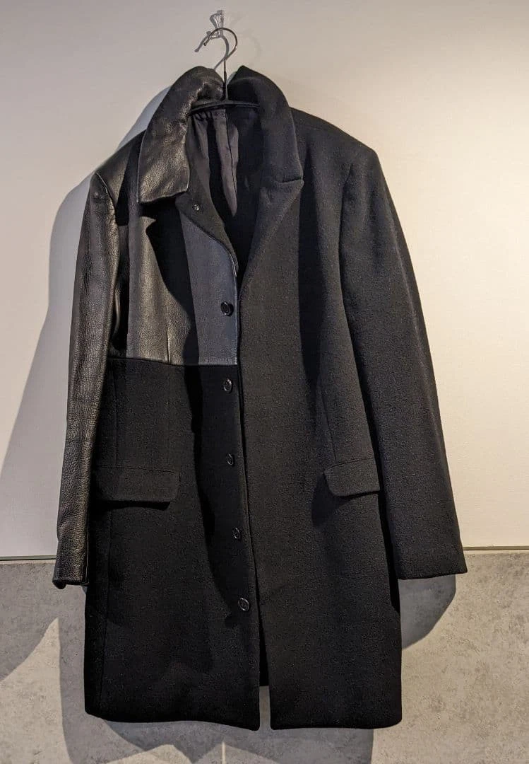 ジャケット・アウター yohji yamamoto foodie coat 05AW Yohji Yamamoto Coats, Jackets & Vests Leather Outer Shell for