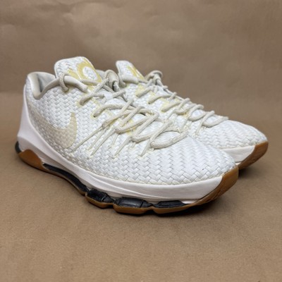 Nike KD 8 EXT Sail Sail Chrome Sneakers Mens Sz 11.5 806393-100