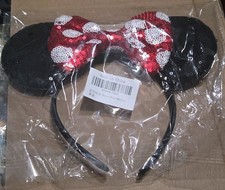 Minnie Ears Headband Glitter Sequin Headband Birthday Party Princess