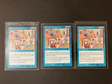 3 x BAZAAR OF WONDERS Vintage Mirage MTG RESERVED LIST Magic the Gathering Blue