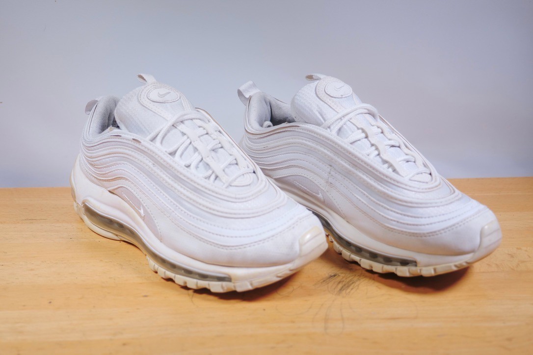 Nike Air Max 97 White Metallic Silver (GS) Style 921522 104 / Size