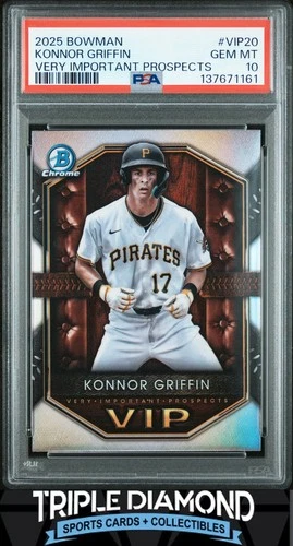 2025 Bowman Chrome Konnor Griffin Very Important Prospects PSA 10 BNB126