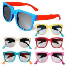 Bulk Pack Kids Sunglasses Foldable Durable Pc Lenses Kids Party Sunglasses