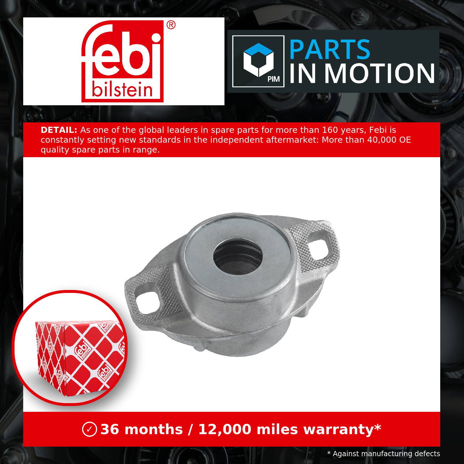 Top Strut Mounting fits CITROEN C4 2.0 Rear 04 to 11 514230 514234 514231 Febi