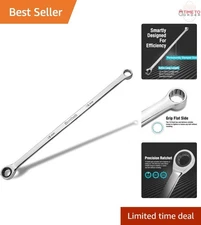 15mm Extra Long Ratcheting Wrench Chrome Vanadium Steel for AutomotiveRepair