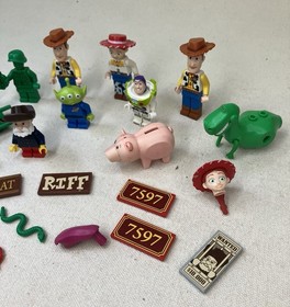 LEGO Toy Story Minifigure & Parts LOT Stinky Pete Army Men Woody Rex Buzz Alien