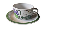 Ikea Midsommar Kaffeetasse mit Untertasse ca. 5 x 8 cm  - Design Walfridsson