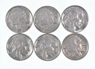 1930-1937 XF/AU Better Condition: Great Detail in Buffalo Horn 6 Coin Lot *786