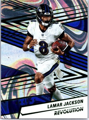 2025 Panini Revolution - Lamar Jackson #175 Green Swirl /199