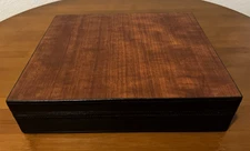 Brand New - Brizard and Co Cigar Humidor - Leather and Exotic Wood - Free Ship