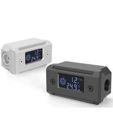 Digital Thermometer Monitor Flow Meter For Computer Water Cooling Liquid System