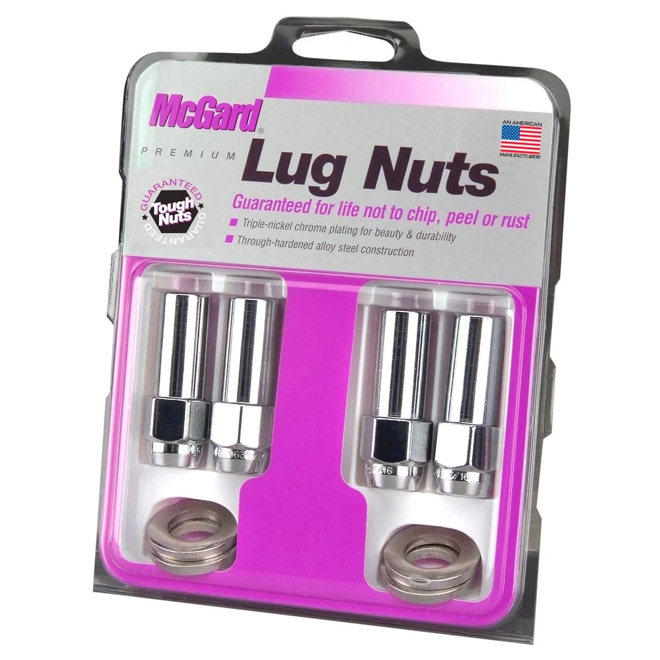 McGard 63015 Chrome Extra-Long 1.365'' Mag/Shank Lug Nuts - Image 3 of 4