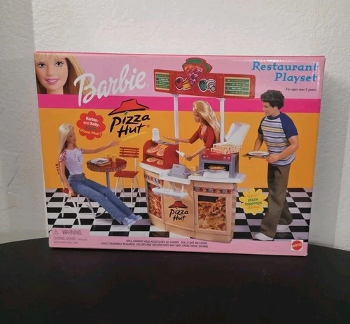 Vintage Barbie Pizza Hut Restaurant Playset 2001 New