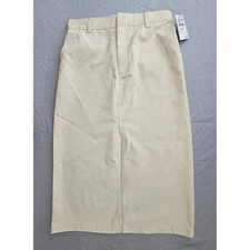 Elodie Size M Med Midi Pencil Skirt in Taupe Cream Color NWT L533