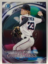 MAX MEYER 2020 Bowman Chrome Draft Glimpses of Greatness #GOG-MM MIAMI MARLINS