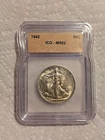 1942-P Walking Liberty Half Dollar 50c MS62 ICG!!!!!!