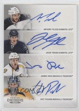 2013 Playoff Contenders Fours Anthony Peluso Chet Pickard Jacob Trouba Auto 4j8