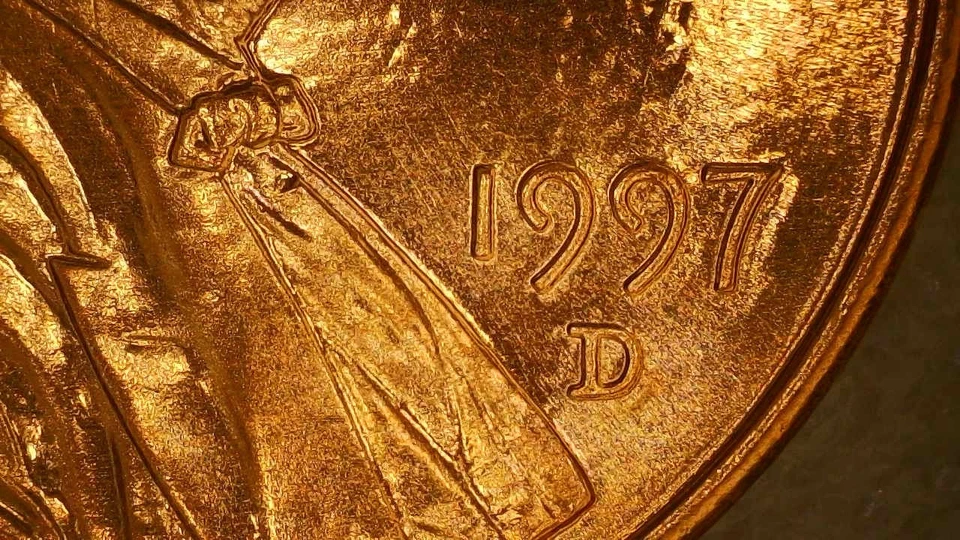🔥 EXTREMELY RARE BU!!! 1997-D LINCOLN CENT DDO & DDR - DOUBLED EAR VARIETY - Image 4 of 4