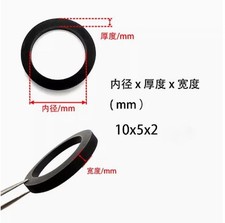 10PCS 10x5x2mm Tire Belt Loop Rubber Ring For Cassette Deck Tape Recorder