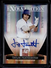 2011 Donruss Elite Extra Edition #40 Taylor Featherston Futures Signatures #/636