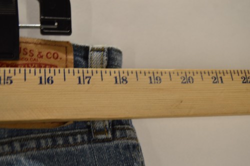 Levi’s 514 Jeans Mens 36x32 Slim Straight Blue Distressed Denim Pants Casual - Picture 12 of 14