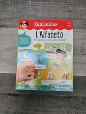 SAPIENTINO L'alfabeto Gioco Educativo Clementoni Para Emparae Board Game Italian