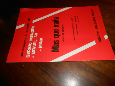 vintage musiknoten-MAS QUE NADA SERGIO MENDES & MINA'66-ED.SOUTHERN MUSIC
