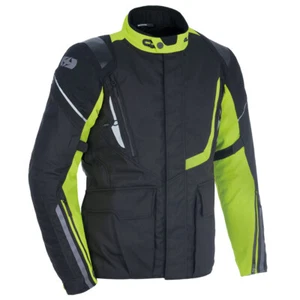 Oxford Montreal 4.0 Dry2Dry Motorcycle Motorbike Waterproof Jacket - Black Fluo