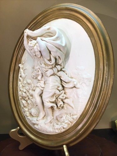 Antique Exquisite Wall Hanging Plaster Casting late 1800s early 1900s 16”t 13”w - Picture 4 of 8