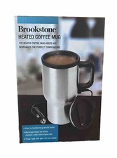 Brookstone Heated Coffee Mug Plugs into 12v Car Outlet