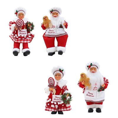 Weihnachten Koch Frau Claus Figur Koch Statue für Regal Home Party Zubehör