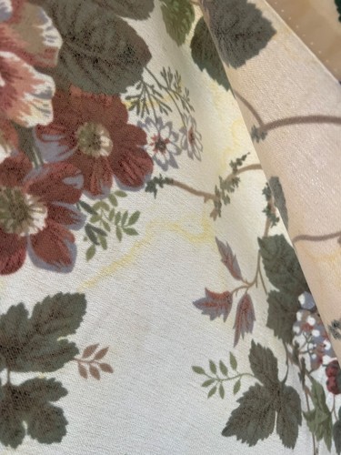 Waverly Pleasant Valley Fabric Cottage Floral Shower Curtain with Rings - Picture 9 of 11