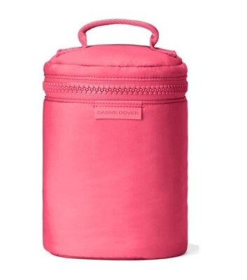 Dagne Dover Mila Water Resistant Toiletry Makeup Tote Large Fruit Punch Pink NWT