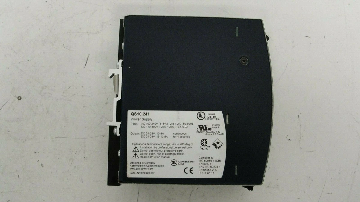 Puls QS10.241 power supply 24-28 vdc output