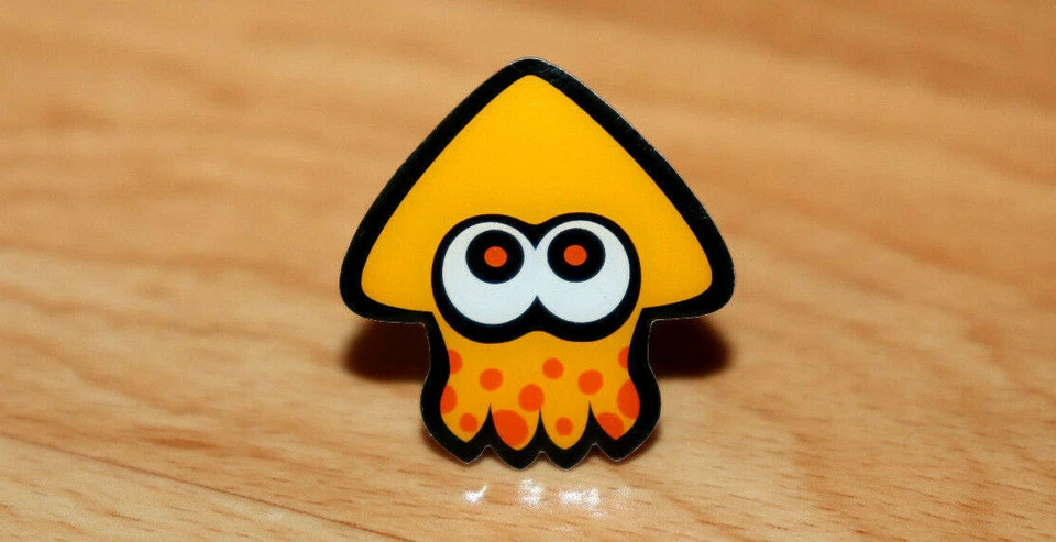 Splatoon Inkling Squid Orange Nintendo Wii U Rare Promo Pin From Gamescom 2015 - Image 4 of 4