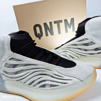 Adidas   US 14 Men's  Mist Slate Beige Black Lifestyle  Yeezy QNTM   HQ2085 NIB