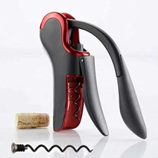 Wine Opener Compact Vertical Corkscrew Wine Bottle Opener with Built-in Foil Cut