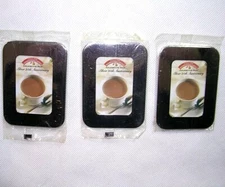 3 Photo Frames Magnet & Standing Silver 25th General Foods International Coffees