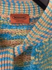 Missoni Geometric Wool Blend Boucle Sleeveless Cardigan Blue 42 — photo 6
