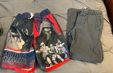 Boys Star Wars Swimming Trunks Old Navy Gray Pants, Size 6-7