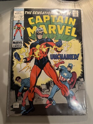 Captain Marvel Vol 1 #17A The Sensational New Captain Marvel Unchained  July1969