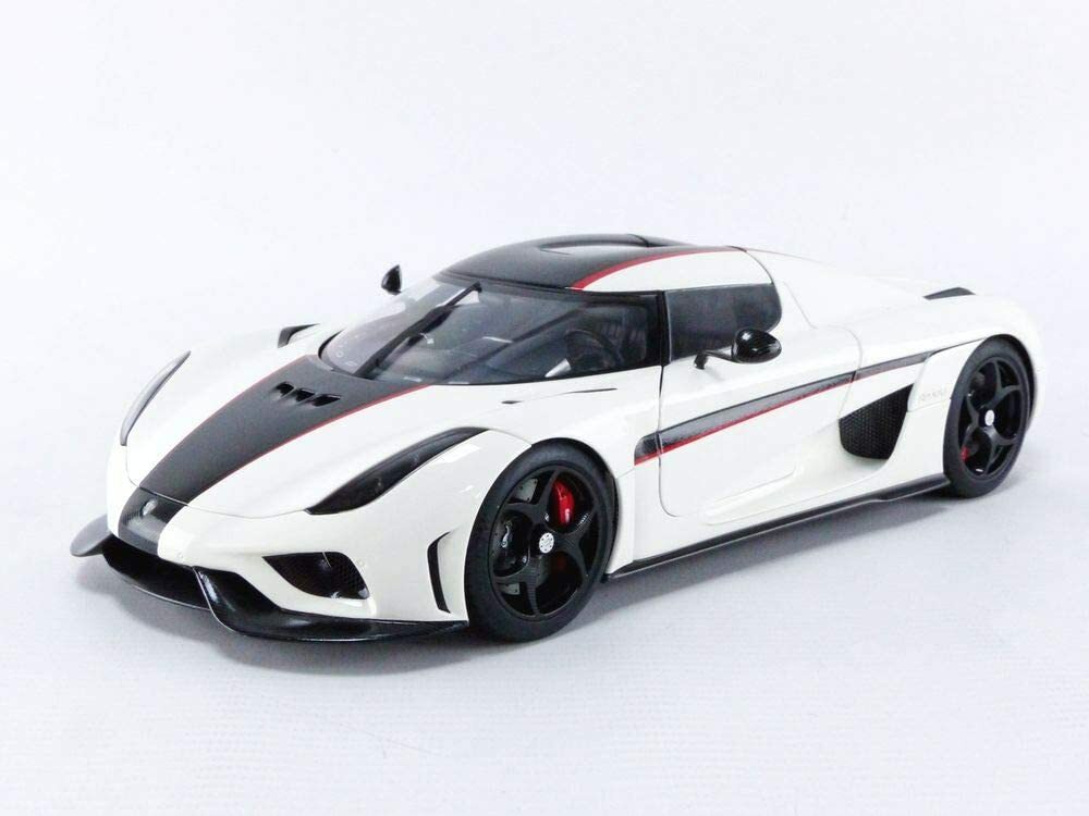 AUTOart 1/18 Koenigsegg Regera White / Carbon Black / Red Finished